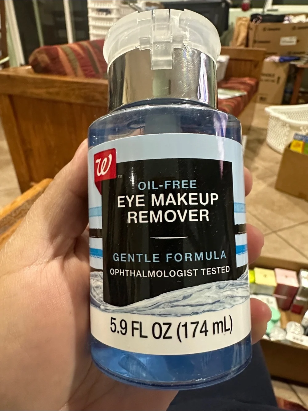 Walgreens Oil Free Makeup Remover  5.8 Fl OZ